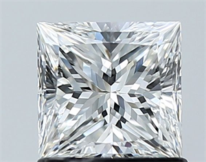 Picture of Natural Diamond 1.00 Carats, Princess with  Cut, F Color, VS2 Clarity and Certified by GIA