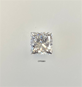 Picture of Natural Diamond 1.00 Carats, Princess with  Cut, I Color, SI1 Clarity and Certified by GIA