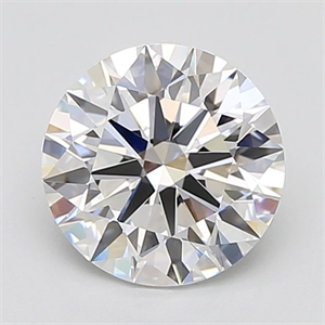 Picture of Lab Grown Diamond 3.06 Carats, Round with Ideal Cut, E Color, IF Clarity and Certified by IGI