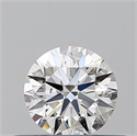 Natural Diamond 0.40 Carats, Round with Excellent Cut, H Color, SI2 Clarity and Certified by GIA