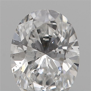 Picture of Natural Diamond 0.19 Carats, Oval with  Cut, E Color, SI2 Clarity and Certified by IGI