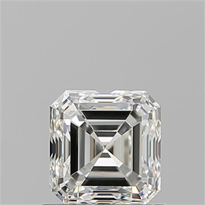 Foto Diamante Natural 0.90 quilates, Asscher , Color I, claridad VVS1 y certificado GIA de
