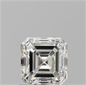 Natural Diamond 0.90 Carats, Asscher with  Cut, I Color, VVS1 Clarity and Certified by GIA