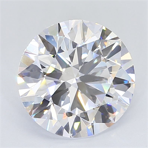 Picture of Lab Grown Diamond 6.52 Carats, Round with Ideal Cut, D Color, VVS2 Clarity and Certified by IGI