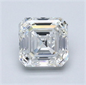 Natural Diamond 1.22 Carats, Asscher with  Cut, G Color, VS1 Clarity and Certified by GIA
