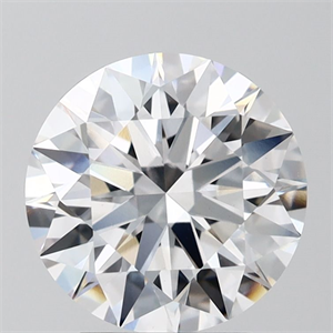 Picture of Lab Grown Diamond 3.04 Carats, Round with Ideal Cut, D Color, VVS2 Clarity and Certified by IGI