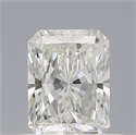 Natural Diamond 0.71 Carats, Radiant with  Cut, F Color, VVS1 Clarity and Certified by IGI