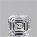 Natural Diamond 0.51 Carats, Asscher with  Cut, D Color, VVS2 Clarity and Certified by GIA