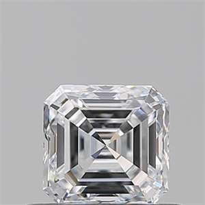 Picture of Natural Diamond 0.51 Carats, Asscher with  Cut, D Color, VVS2 Clarity and Certified by GIA