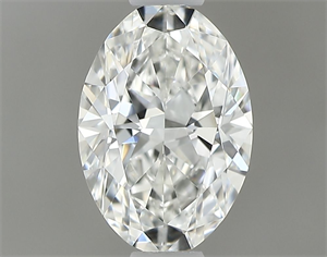 Foto Diamante Natural 0.51 quilates, Ovalado , Color H, claridad IF y certificado GIA de