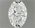 Natural Diamond 0.51 Carats, Oval with  Cut, H Color, IF Clarity and Certified by GIA