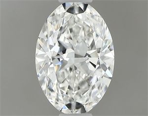 Picture of Natural Diamond 0.51 Carats, Oval with  Cut, H Color, IF Clarity and Certified by GIA