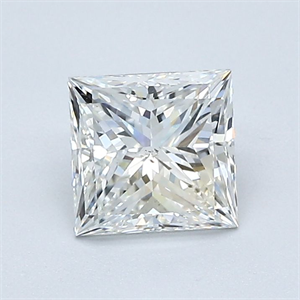 Picture of Natural Diamond 1.01 Carats, Princess with  Cut, H Color, SI1 Clarity and Certified by GIA