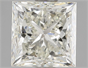 Natural Diamond 1.40 Carats, Princess with  Cut, I Color, SI2 Clarity and Certified by IGI