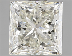 Picture of Natural Diamond 1.40 Carats, Princess with  Cut, I Color, SI2 Clarity and Certified by IGI