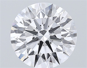 Picture of Lab Grown Diamond 3.06 Carats, Round with Ideal Cut, D Color, IF Clarity and Certified by IGI