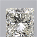Natural Diamond 1.00 Carats, Princess with  Cut, H Color, VVS1 Clarity and Certified by IGI