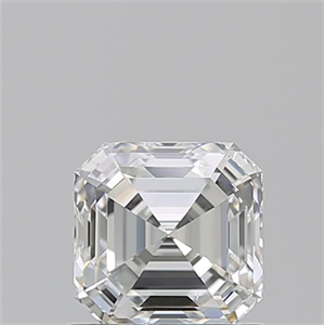 Foto Diamante Natural 1.01 quilates, Asscher , Color H, claridad VS1 y certificado GIA de