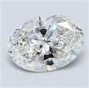 Diamante Natural 3.01 quilates, Ovalado , Color G, claridad SI2 y certificado GIA