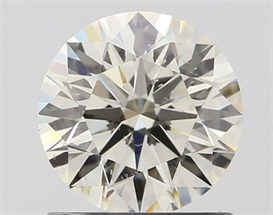 Picture of Natural Diamond 1.00 Carats, Round with Excellent Cut, J Color, SI1 Clarity and Certified by IGI