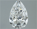 Diamante Natural 1.21 quilates, De pera , Color F, claridad SI1 y certificado IGI