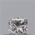 Natural Diamond 0.23 Carats, Princess with  Cut, E Color, VVS1 Clarity and Certified by GIA