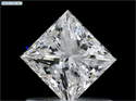 Natural Diamond 0.72 Carats, Princess with  Cut, F Color, VS1 Clarity and Certified by GIA