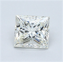 Diamante Natural 0.91 quilates, Princesa , Color K, claridad VS1 y certificado GIA
