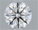 Natural Diamond 0.70 Carats, Round with Excellent Cut, D Color, VVS2 Clarity and Certified by GIA