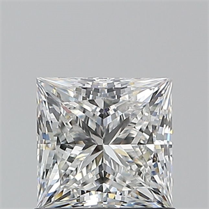 Picture of Natural Diamond 1.00 Carats, Princess with  Cut, F Color, VVS2 Clarity and Certified by GIA