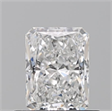 Natural Diamond 0.51 Carats, Radiant with  Cut, F Color, VS1 Clarity and Certified by GIA