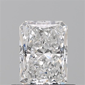 Picture of Natural Diamond 0.51 Carats, Radiant with  Cut, F Color, VS1 Clarity and Certified by GIA