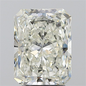 Foto Diamante Natural 3.01 quilates, Radiante , Color J, claridad SI1 y certificado GIA de