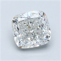 Natural Diamond 1.30 Carats, Cushion with  Cut, G Color, VS1 Clarity and Certified by GIA