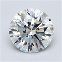 Diamante Natural 1.70 quilates, Redondo , Color H, claridad SI1 y certificado GIA