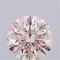 Picture of Lab Grown Diamond 1.99 Carats, Round with Ideal Cut, Fancy Pink Color, VS1 Clarity and Certified by IGI