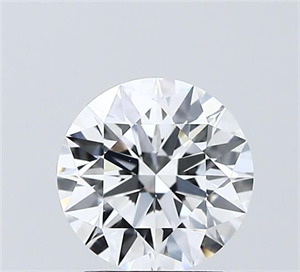 Picture of Lab Grown Diamond 1.53 Carats, Round with Ideal Cut, D Color, VVS2 Clarity and Certified by IGI