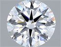 Lab Grown Diamond 1.52 Carats, Round with Ideal Cut, D Color, VS1 Clarity and Certified by IGI
