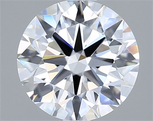 Picture of Lab Grown Diamond 1.52 Carats, Round with Ideal Cut, D Color, VS1 Clarity and Certified by IGI