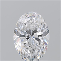 Natural Diamond 1.50 Carats, Oval with  Cut, D Color, SI2 Clarity and Certified by GIA