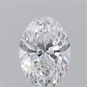 Picture of Natural Diamond 1.50 Carats, Oval with  Cut, D Color, SI2 Clarity and Certified by GIA