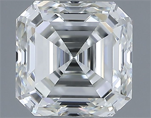 Picture of Natural Diamond 1.01 Carats, Asscher with  Cut, H Color, VVS2 Clarity and Certified by IGI