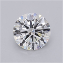 Lab Grown Diamond 1.02 Carats, Round with Ideal Cut, E Color, VVS2 Clarity and Certified by IGI
