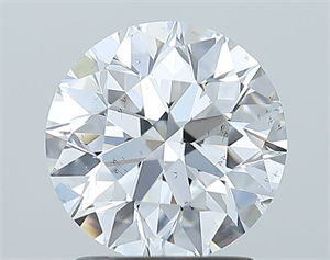 Foto Diamante Natural 1.70 quilates, Redondo , Color D, claridad SI1 y certificado GIA de