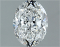 Natural Diamond 1.00 Carats, Oval with  Cut, E Color, SI2 Clarity and Certified by GIA