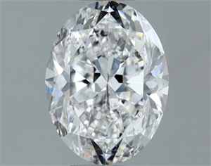 Picture of Natural Diamond 1.00 Carats, Oval with  Cut, E Color, SI2 Clarity and Certified by GIA