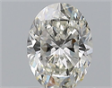 Natural Diamond 0.70 Carats, Oval with  Cut, I Color, VS2 Clarity and Certified by GIA