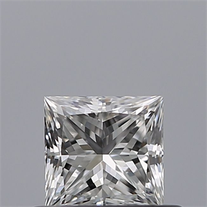 Picture of Natural Diamond 0.45 Carats, Princess with  Cut, F Color, VS1 Clarity and Certified by GIA