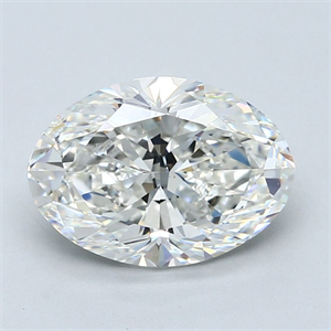 Picture of Natural Diamond 3.50 Carats, Oval with  Cut, G Color, VS1 Clarity and Certified by GIA