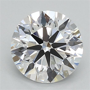 Picture of Lab Grown Diamond 1.04 Carats, Round with Ideal Cut, D Color, VVS2 Clarity and Certified by IGI